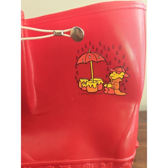 Vintage Winnie the Pooh Rain Boots Size 3-4 children’s Fits Women's 6-6.5 - Picture 3 of 15